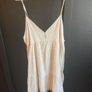 Wild Fable Dress Large white with tan flowers